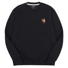 okstar 海獺刺繡特厚棉質大學T