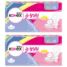 Kotex 靠得住 少女肌 純淨無香衛生棉, 35cm, 24片, 2組
