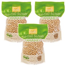 茂喜食品 加拿大非基因改造黃豆 400g, 3包