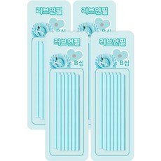 하트 모양 그립감 좋은 연필 B, 블루, 48개