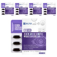 Chong Kun Dang 鍾根堂 超臨界rTG Omega-3葉黃素24膠囊, 30顆, 5盒