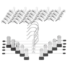 코멧 홈 논슬립 코팅 회전형 치마바지걸이, 블랙, 120개