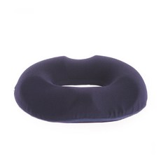 HigherDeco 記憶海綿甜甜圈坐墊, 深藍色, 1個