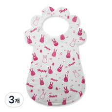 캐프런 어린이용 스탬프 분홍 코팅부직포 앞치마, 50개입, 3개