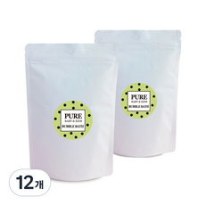 아르비앙 퓨어 수분촉촉 편백 버블바스 입욕 파우더거품 로즈마리 라벤더향, 320g, 12개