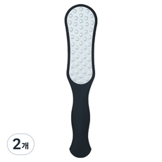 리빙포켓 부드러운 셀프용 발뒷꿈치 각질 제거기 양면 블랙 D형, 150g, 2개, 1개입