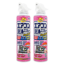 Rakuhapi 冷氣清潔劑 粉色花香, 420ml, 2瓶