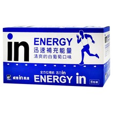 WEIDER 威德 清涼果凍 能量 6包 Set 迅速補充能量 清爽的白葡萄口味, 1080g, 1盒
