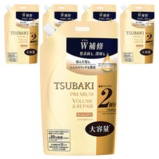 츠바키 프리미엄 볼륨 & 리페어 샴푸 프루티 프로럴 향 리필, 660ml, 5개