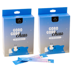 gorogoro 고양이 츄 간식, 믹스(치킨/참치/연어), 450g, 2개