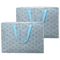 M&P LIFE 牛津布大型棉被收納箱, 企鵝(藍色), 2個