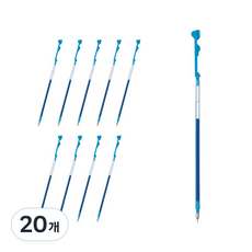 PILOT 百樂 Coleto 替換筆芯 0.3mm LHKRF-10C3, 透明藍, 20個