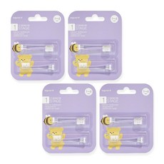 Tootus 牙刷刷頭 STAGE 1 透明 2入, 單一商品, 4個