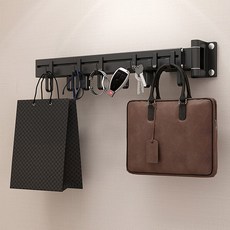 키밍 접이식 빨래 행거 1단, 블랙
