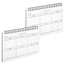 munid 線圈精裝上翻式週計畫本, 2個, 混合色