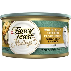 팬시피스트 생후 3개월 이후 고양이 메들리파테 플로렌틴 주식캔, 닭+치즈, 85g, 24개