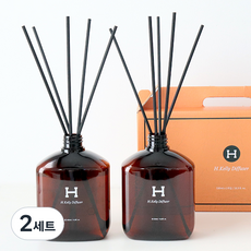 H Kelly 擴香瓶 530ml x 2入 + 擴香棒 10入 禮盒組, 花園, 2個