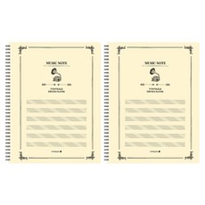 morning glory 6000硬殼音樂線圈筆記本, 隨機出貨, 2個