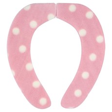 SANKO 消臭馬桶座墊 可重複清洗, 粉色圓點, 1個