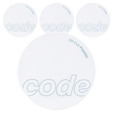 Code Glokolor 底妝乖乖吸油蜜粉 6g, 4盒, 單色