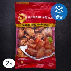 씨피 로스트 스파이시 윙 날개 (냉동), 1kg, 2개