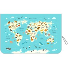 Banybany 印花汽車遮陽罩+綁繩 隨機出貨, 1組, Screen 22 Animolmap