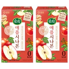 순작 애플시나몬 핫&콜드 과일허브티, 1.8g, 20개입, 2개