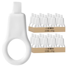 小麥購物 美齒潔牙擦 5.2 x 2.5 x 1cm 20個, 60g, 2組