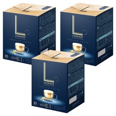 LOOKAS9 經典香草拿鐵即溶咖啡粉, 16.9g, 30條, 3盒