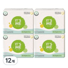 IT'S ME 貼身輕薄衛生棉, 中型(25cm), 12片, 12包