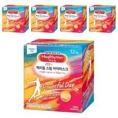 멕리듬 메구리즘 스팀 아이마스크 수면안대 맨톨향 리프레시타입, 5개, 12개입