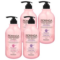 韓國 BARON 辣木籽洗髮精 櫻花香 500g+辣木籽護髮素 櫻花香 500g組, 2組