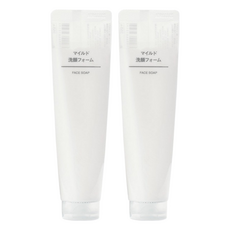 MUJI 無印良品 台灣公司貨 溫和洗面乳, 100g, 2條