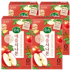 순작 애플시나몬 핫&콜드 과일허브티, 1.8g, 20개입, 4개