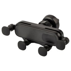 AHOYE 重力車用手機支架 單手操作 360度旋轉 預留充電孔, 黑色, 1個