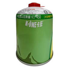 K-ONE 卡旺 登山瓦斯罐 丙丁烷氣體 氣化性佳 方便攜帶 適合戶外旅行、露營和燒烤, 450g, 1罐