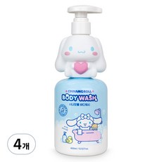 아텍스 유아용 시나모롤 약산성 바디워시 베이비파우더향, 400ml, 4개