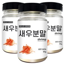 HELLOGREEN 韓國產蝦粉罐, 90g, 3個
