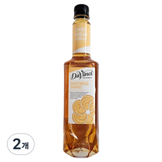 다빈치 쇼트브레드 쿠키 플레이버드 시럽, 2개, 750ml