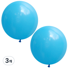 셈퍼텍스 대형풍선 90cm 2p, 블루, 3개