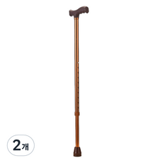 글로어스 효도 어르신 알루미늄 합금 지팡이 ONE SIZE, 브론즈, 2개