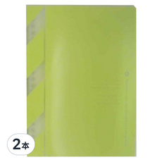 KyOKUTO 20孔半透明彩色資料夾 A5, 粉綠色, 2本