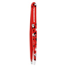 TWEEZERMAN Disney 限定超萌米奇米妮斜口鑷 9.5cm, 紅色, 1支