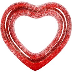 SUNNYWATER 可愛造型充氣泳圈, 透明紅色85, 1個