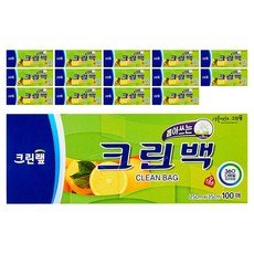 크린랩 뽑아쓰는 크린백 중 25cm x 35cm, 중(M), 100개입, 15개