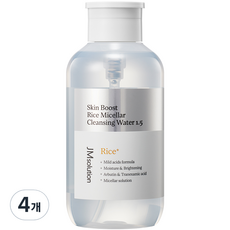제이엠솔루션 스킨 부스트 라이스 미셀라 클렌징 워터 1.5, 500ml, 4개