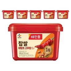 CJ Haechandle 好餐得 糯米太陽椒辣椒醬, 500g, 6個