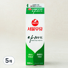 서울우유 나 100% 우유, 1L, 5개
