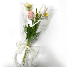 Simply B 信封式字母印花DIY花束包裝紙, 透明, 94個