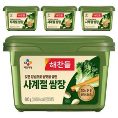 해찬들 사계절 쌈장, 500g, 4개